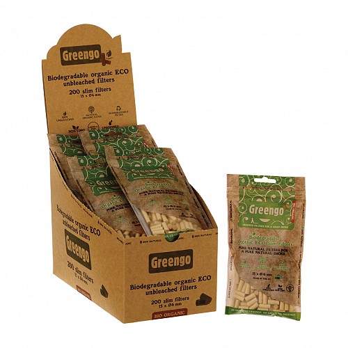 Greengo Biodegradable Organic ECO slim filters