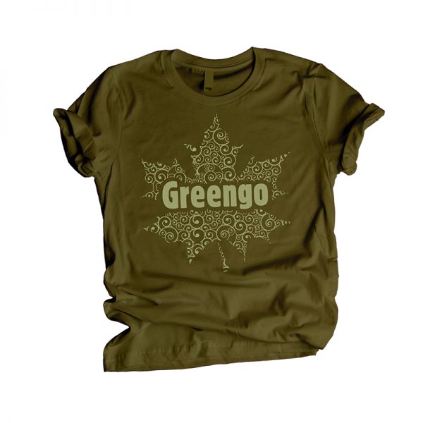 Greengo T-shirt mosgroen